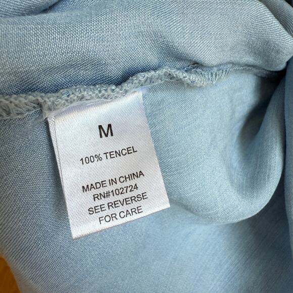 Grand & Greene sz M blue button-down shirt - Picture 4 of 9